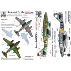 1/72 Messerschmitt Me 262A-1 "Black L, White 17" Decal Sheet