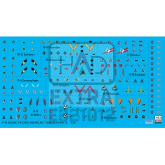 1/32 F-14 Patches and Helmet Markings Part 4 Decal Sheet