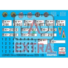 1/35 Leopard-2A4Hu In Hungarian Service From 2020- Decal Sheet