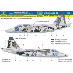 1/32 Su-25 Ukrainian Digital Camouflage Paint Mask for Trumpeter kit