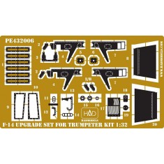 1/32 F-14 Upgrade set for Trumpeter kit (Photo-etched part)