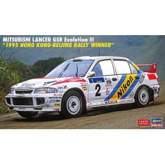 1/24 Mitsubishi Lancer GSR Evolution III 1995 Hong Kong Beijing Rally Winner Rally Race Car