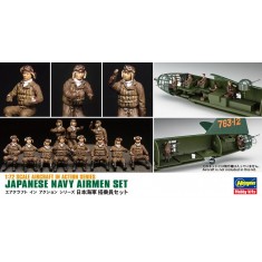1/72 Japanese Navy Airmen Set (16pcs Of Figure Parts, 6 Poses)