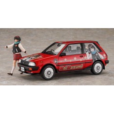1/24 Toyota Starlet EP71 Si Limited (3-door) mid-model ''Rei Hazumi'' with figure