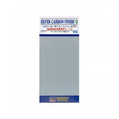 (TF19) Adhesive Detail & Marking Sheet - Silver Carbon Finish #12 (90mm x 200mm)
