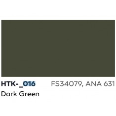 Acrylic Paint for Airbrush - Dark Green #FS34079 ANA 631 (17ml)