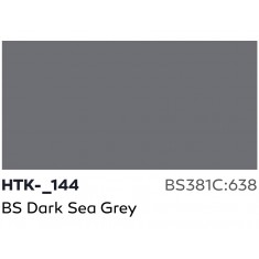 Acrylic Paint for Airbrush - BS Dark Sea Grey #BS381C:638 (17ml)
