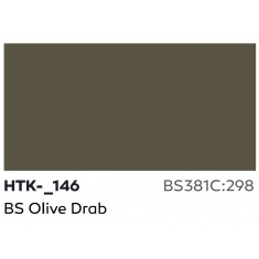 Acrylic Paint for Airbrush - BS Olive Drab #BS381C:298 (17ml)