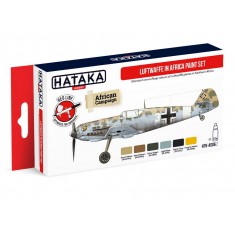 Acrylic Paint Set for Airbrush - Luftwaffe Planes in Africa Standard Camouflage Colours (6x17ml)