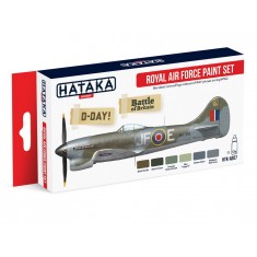 Acrylic Paint Set for Airbrush - WWII Royal Air Force Camouflage (17ml x 6)