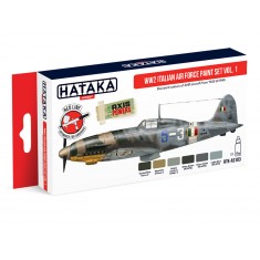 Acrylic Paint Set for Airbrush - WWII Italian ANR Air Force 1943-1945 (6x 17ml)