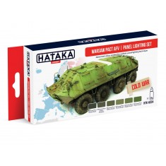Acrylic Paint Set for Airbrush - Warsaw Pact AFVs / Panel Lighting Technique (17ml x 6)