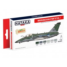 Acrylic Paint Set for Airbrush - Modern Brazilian AF Vol.1: Brazilian Aircraft since 1990s (17ml x 6)