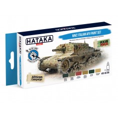 Acrylic Paint for Brush - WWII Italian AFV (17ml x6)