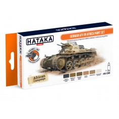 Lacquer Paint Set - WWII German AFV in Africa (17ml x 6)