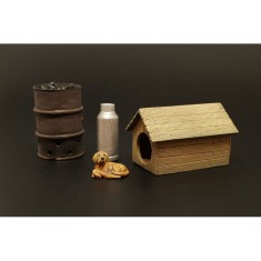 1/35 Dog House with Dog