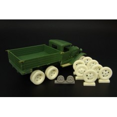 1/48 GAZ-AAA Truck Resin Wheels for UM Kit
