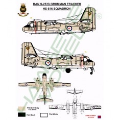 Royal Australian Navy Decal for 1/72 Grumman S-2E/G Tracker 816 SQN