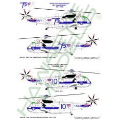 Australian RAN Decal for 1/72 Westland Sea King Mk 50 HS-817 SQN (RAN 75th Anniversary)