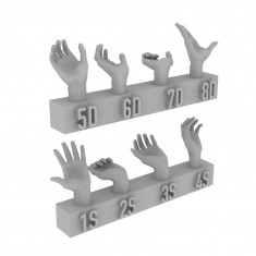 1/32 Hands Set 4 (4 Pairs, 54mm Compatible)
