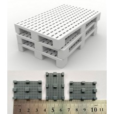 1/35 Plastic Pallets Type 1 (3pcs)