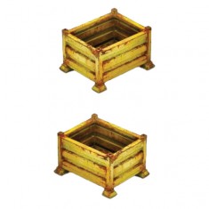 1/35 Metal Box Pallet Steel Sides (2pcs)