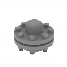 1/35 Industrial Pipeline - Flange Plate Base (3Pcs)