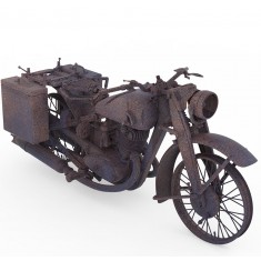 1/35 Burned DKW NZ350-1