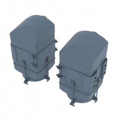 1/35 M3 Late/M4/M4A1 Vortox Square Air Filters for Takom/Italeri/Dragon/Tasca