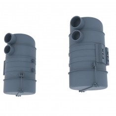 1/35 M4/M4A1 Vortox Round Air Filters for Takom/Italeri/Dragon/Tasca