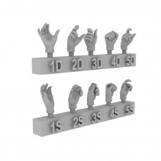 1/35 Hands Set 1 (5 Pairs)