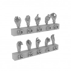 1/35 Hands Set 2 (5 Pairs)