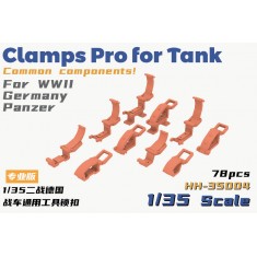 1/35 WWII German Panzer Tank Common Components Clamps Pro