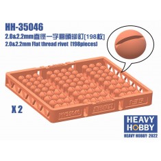 2.0&2.2mm Flat thread Rivet (198pcs)