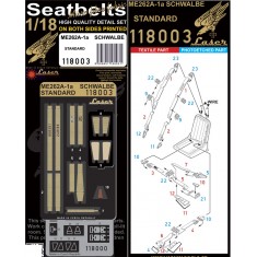 1/18 Messerschmitt Me262A-1A Schwalbe Seatbelts (laser)