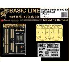 1/24 Bf109G-5/6 Galland Haube Seatbelts and Masks for Airfix kit [Basic Line]