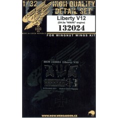 1/32 Liberty V.12 Engine (DH.9a NINAK) Detail-up Set for Wingnut Wings kit