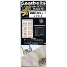 1/32 Junkers J.1 Seatbelts for Wingnut Wings kit