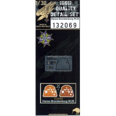 1/32 Hansa Brandenburg W.29 Detail-up Set with Decals for Wingnut Wings kit
