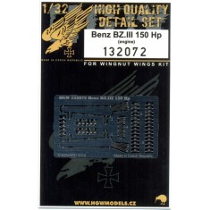 1/32 Benz Bz.III 150hp Engine Detail Set for Wingnut Wings Hansa Brandenburg W.29