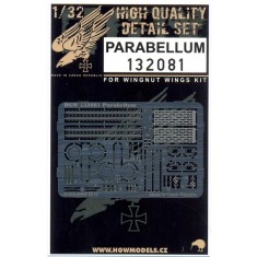 1/32 German WWI Machine Gun Parabellum Detail Set for Wingnut Wings kit