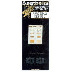 1/32 AMC DH.2 Seatbelts for Wingnut Wings kit