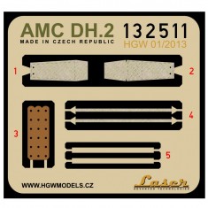 1/32 AMC DH.2 Seatbelts (Laser Cut) for Wingnut Wings kit