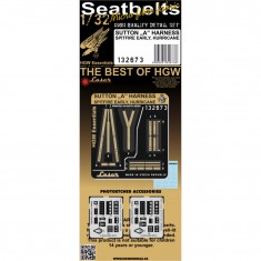 1/32 Spitfire Early/Hurricane Sutton A Harness Pre-Cut (Laser) Textile Seatbelts