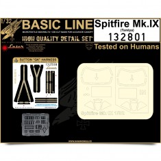 1/32 Supermarine Spitfire Mk.IX Seatbelts(Laser Cut) & Paint Masks for Tamiya (Basic Line)