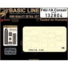 1/32 Vought F4U-1 Corsair Seatbelts (Laser Cut)&Paint Masks for Tamiya kit (Basic Line)