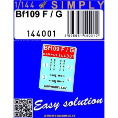 1/144 Bf109F/G Seatbelts [''Simply'' Edition]