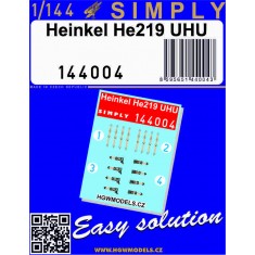1/144 Heinkel He219 UHU Seatbelts [Simply Edition]
