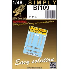 1/48 Bf109 Seatbelts [Simply Edition]
