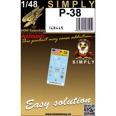 1/48 P-38 Lightning Seatbelts [Simply Edition]